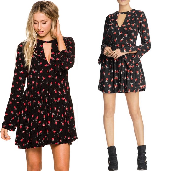 free people long sleeve mini dress off 